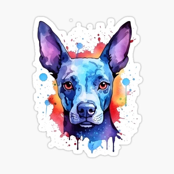 Item preview, Xoloitzcuintli | Diseño colorido en acuarela #1 designed and sold by MatsurexDesigns.