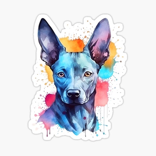 Item preview, Xoloitzcuintli | Diseño colorido en acuarela #2 designed and sold by MatsurexDesigns.