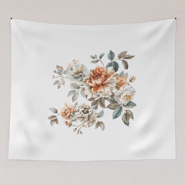 Item preview, Flowers Colorful vintage floral pattern designed and sold by Virginiia89.
