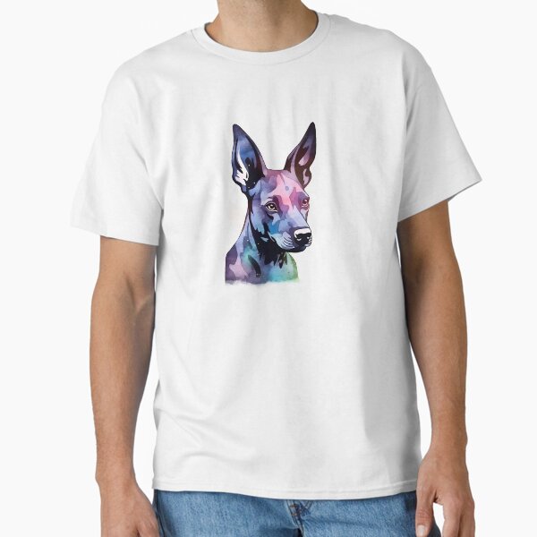 Vista previa del artículo con la obra «Xoloitzcuintli | Diseño colorido en acuarela #4», diseñado y vendido por MatsurexDesigns.