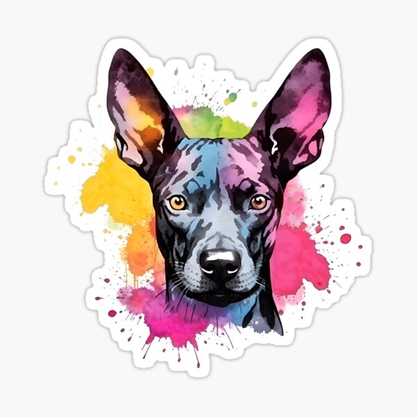 Item preview, Xoloitzcuintli | Diseño colorido en acuarela #5 designed and sold by MatsurexDesigns.