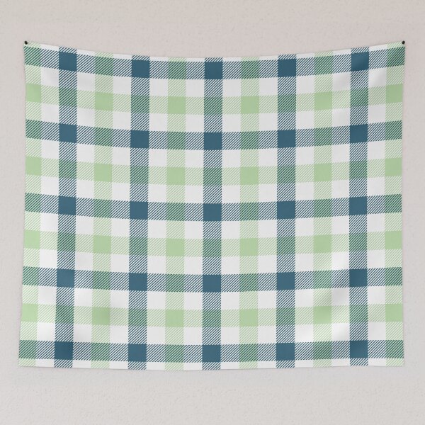 Item preview, Gingham Pattern in Teal, Mint, and White designed and sold by ModdiesColors.