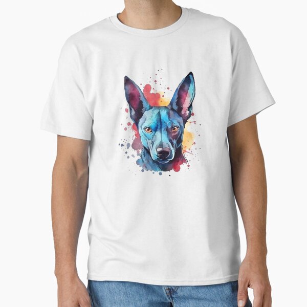 Vista previa del artículo con la obra «Xoloitzcuintli | Diseño colorido en acuarela #6», diseñado y vendido por MatsurexDesigns.