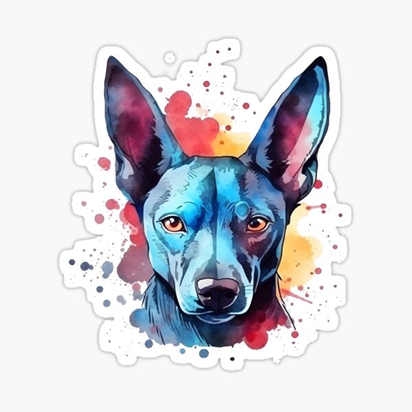 Item preview, Xoloitzcuintli | Diseño colorido en acuarela #6 designed and sold by MatsurexDesigns.