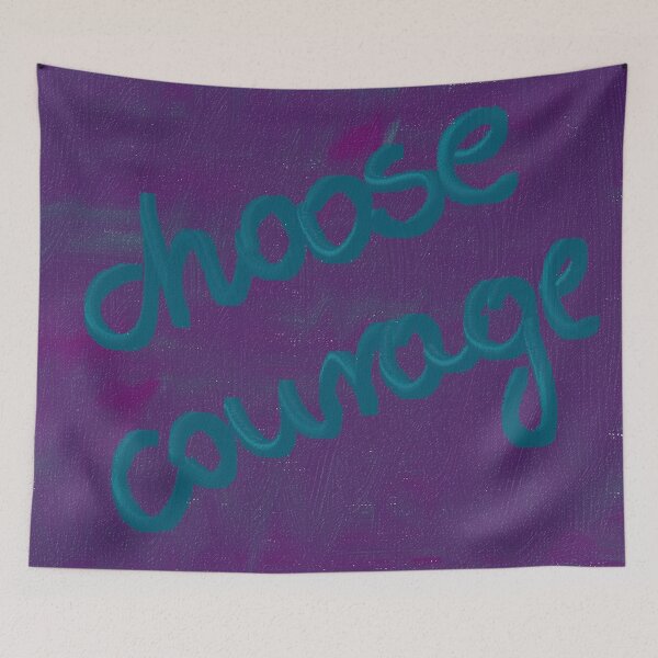 Item preview, CHOOSE COURAGE art word print designed and sold by nataliavandalia.
