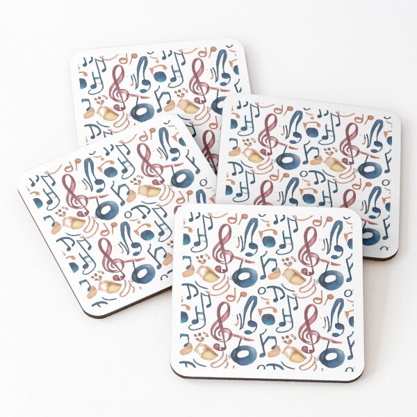 Item preview, Watercolor Music Notes Art designed and sold by NiftyWrx.