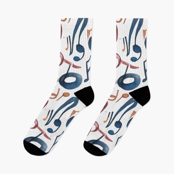 Item preview, Watercolor Music Notes Art designed and sold by NiftyWrx.