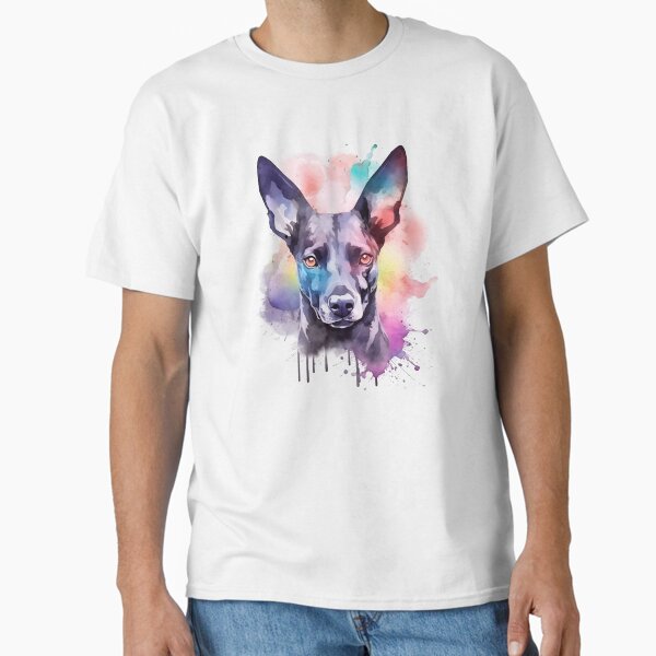 Vista previa del artículo con la obra «Xoloitzcuintli | Diseño colorido en acuarela #7», diseñado y vendido por MatsurexDesigns.