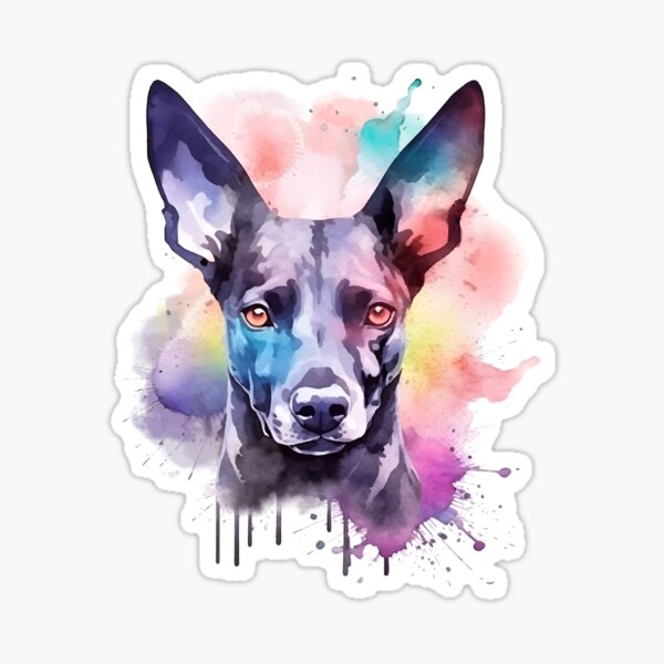 Item preview, Xoloitzcuintli | Diseño colorido en acuarela #7 designed and sold by MatsurexDesigns.