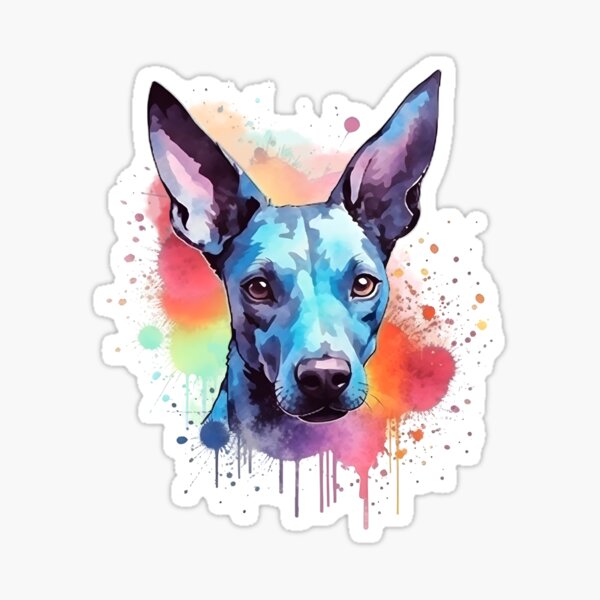 Item preview, Xoloitzcuintli | Diseño colorido en acuarela #8 designed and sold by MatsurexDesigns.