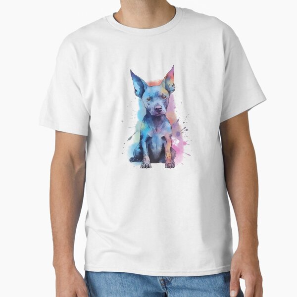 Vista previa del artículo con la obra «Xoloitzcuintli | Diseño colorido en acuarela #9», diseñado y vendido por MatsurexDesigns.
