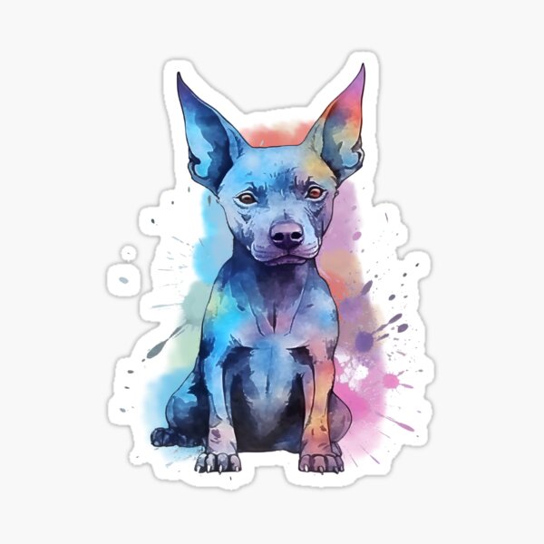 Item preview, Xoloitzcuintli | Diseño colorido en acuarela #9 designed and sold by MatsurexDesigns.