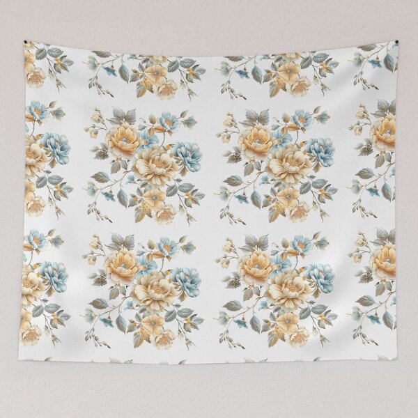 Item preview, Flowers Colorful vintage floral pattern designed and sold by Virginiia89.