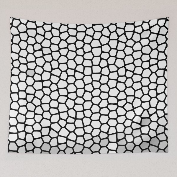 Item preview, Monochrome Mosaic Geometric Glass Pattern designed and sold by Dianne Mead.
