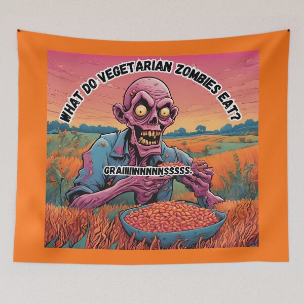 Item preview, What do Vegetarian Zombies Eat? 1 designed and sold by WheelieGdArt.