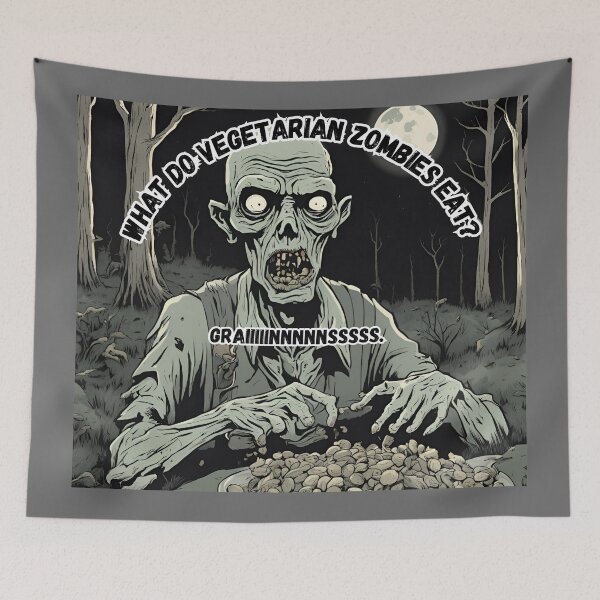 Item preview, What do Vegetarian Zombies Eat? 2 designed and sold by WheelieGdArt.