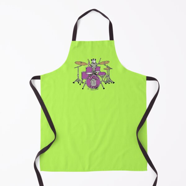 Item preview, Opossum Playing Drums Trash Grrlz Original Illustration Art designed and sold by Intergalactic Unicorn: Art by Anna Schmidt.
