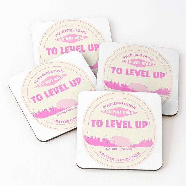 Item preview, Off Grid - Powering Down to Level Up - Pink designed and sold by OsmiumGalaxy.