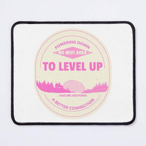 Item preview, Off Grid - Powering Down to Level Up - Pink designed and sold by OsmiumGalaxy.