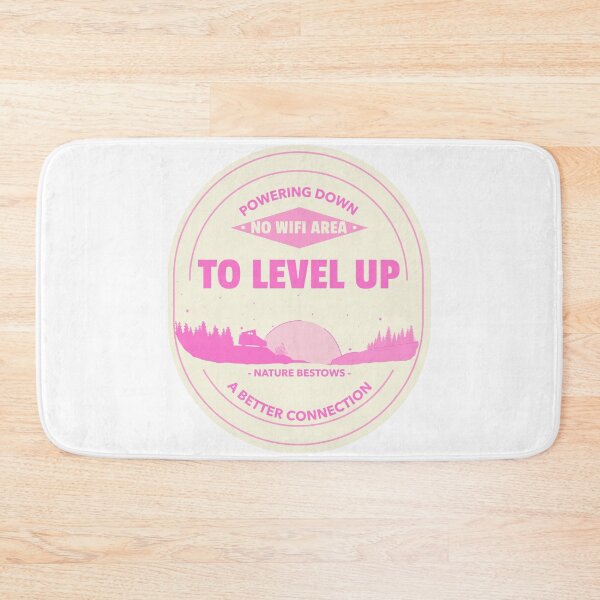 Item preview, Off Grid - Powering Down to Level Up - Pink designed and sold by OsmiumGalaxy.