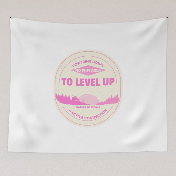 Item preview, Off Grid - Powering Down to Level Up - Pink designed and sold by OsmiumGalaxy.