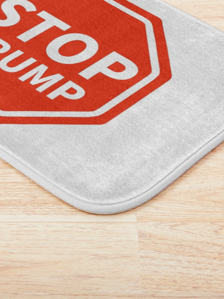 Thumbnail 3 of 6, Bath Mat, Stop Trump designed and sold by Rachel the Artist .