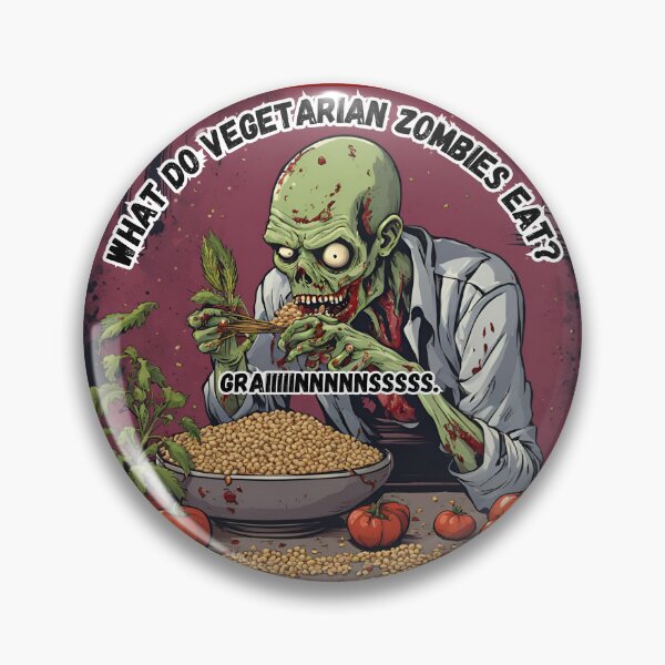 Item preview, What do Vegetarian Zombies Eat? 3 designed and sold by WheelieGdArt.