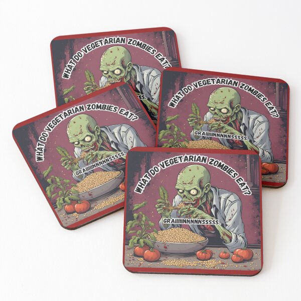 Item preview, What do Vegetarian Zombies Eat? 3 designed and sold by WheelieGdArt.