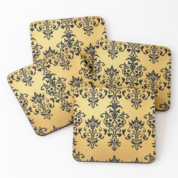 Item preview, Gold & Black Ombre Damask  designed and sold by DesignsByPrnces.