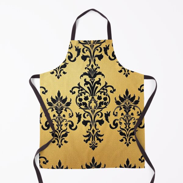 Item preview, Gold & Black Ombre Damask  designed and sold by DesignsByPrnces.
