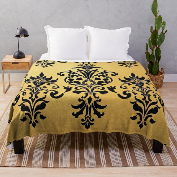 Item preview, Gold & Black Ombre Damask  designed and sold by DesignsByPrnces.