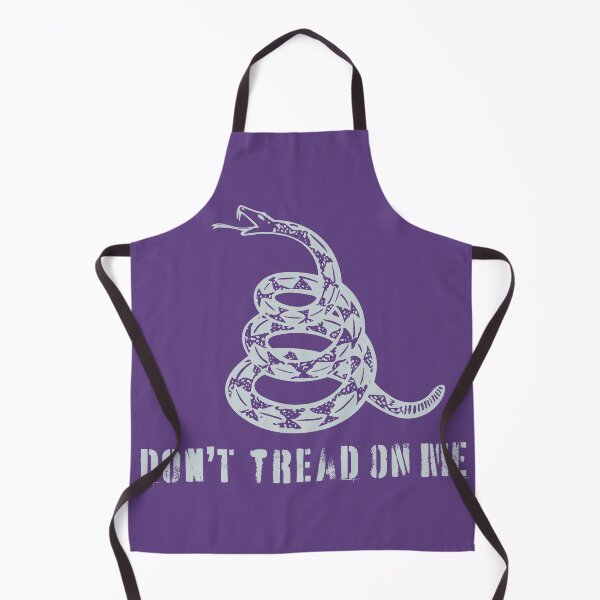 Item preview, Dont Tread On Me Distressed 80s Retro Gadsden Snake Flag ICE FLOW GRAY ON ROYAL PUPLE Default Background designed and sold by pelagio.