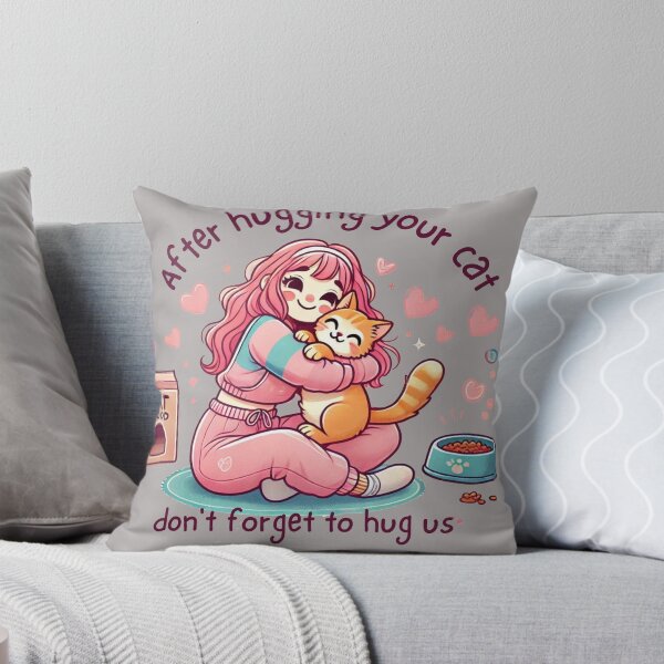 Item preview, After hugging your cat, don't forget to hug us designed and sold by rikimaru725.