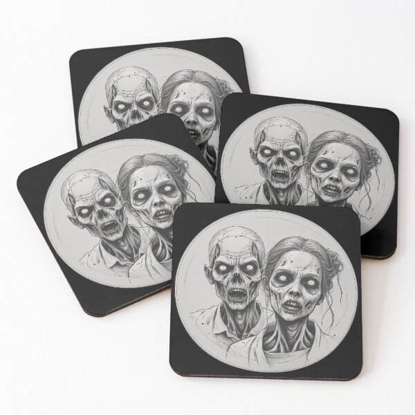 Item preview, Zombie Couple - Hungry Zombies designed and sold by NightTimeJ.