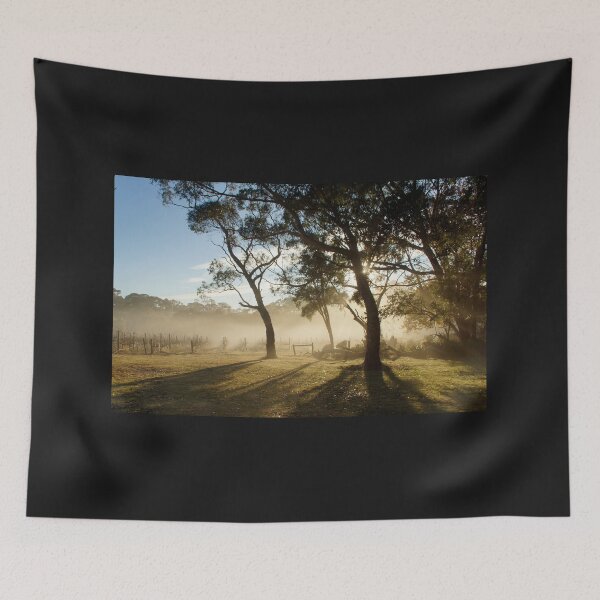 Item preview, Morning light with Mist at Magpie Springs Adelaide Artist Avril Thomas designed and sold by AvrilThomasart.