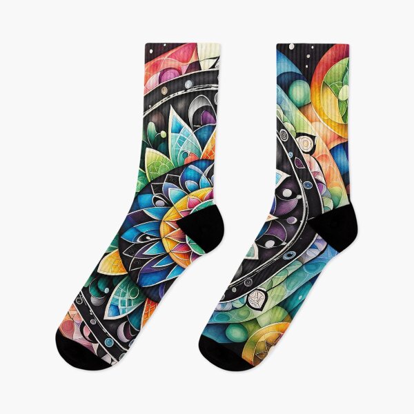 Artikelvorschau, Farbenfrohes abstraktes Mandala entworfen und verkauft von REALDesign-Shop.