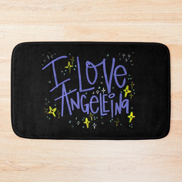 Item preview, I LOVE ANGELEINA NAME PURPLE designed and sold by GIVENGRACE.ART.