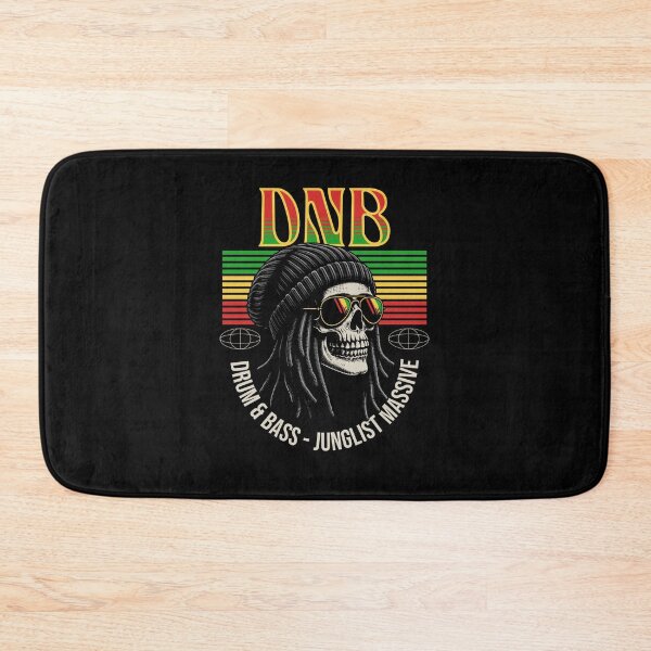 Item preview, DNB - Rasta Skull (white)  designed and sold by Discothreadz.
