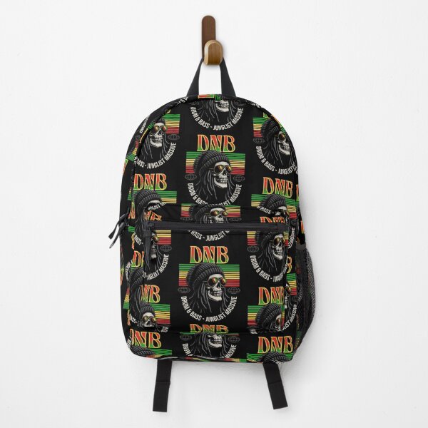 Item preview, DNB - Rasta Skull (white)  designed and sold by Discothreadz.