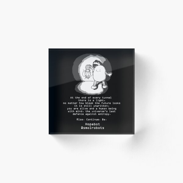 Hopebot Acrylic Block