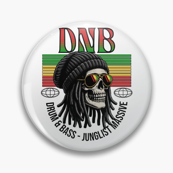 Artikelvorschau, DNB – Rasta-Totenkopf (Schwarz) entworfen und verkauft von Discothreadz.