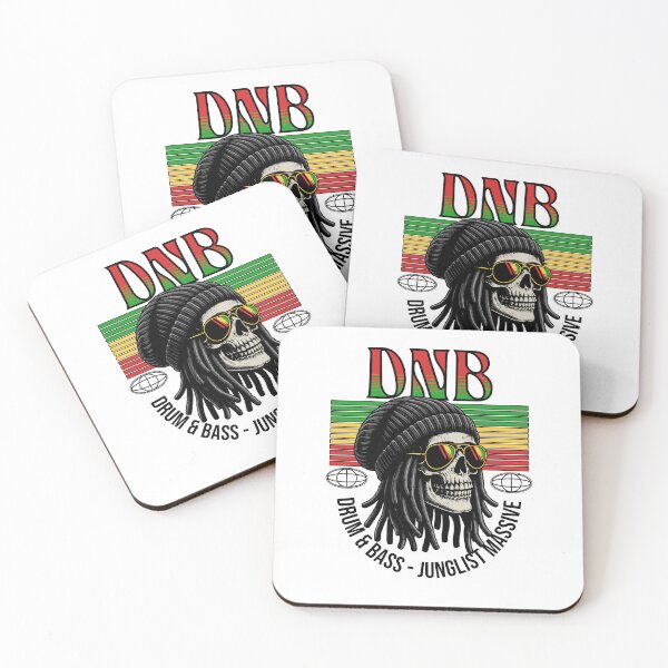 Artikelvorschau, DNB – Rasta-Totenkopf (Schwarz) entworfen und verkauft von Discothreadz.