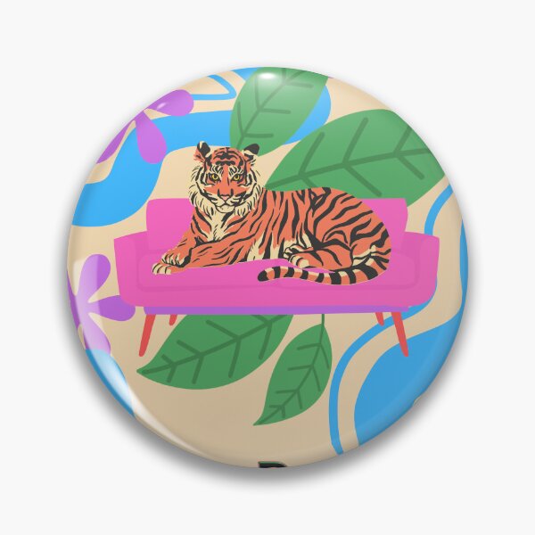 Item preview, Maximalist Tiger I'm Busy designed and sold by RebeccaReiss.