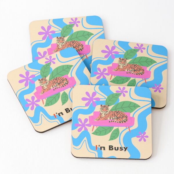 Item preview, Maximalist Tiger I'm Busy designed and sold by RebeccaReiss.