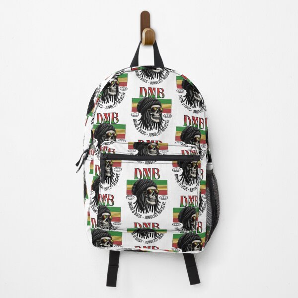Item preview, DNB - Rasta Skull (Black) designed and sold by Discothreadz.
