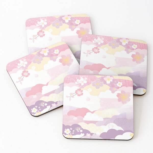 Item preview, Japanese Floral Clouds - Delicate and Floral Design designed and sold by Fab-Haven.