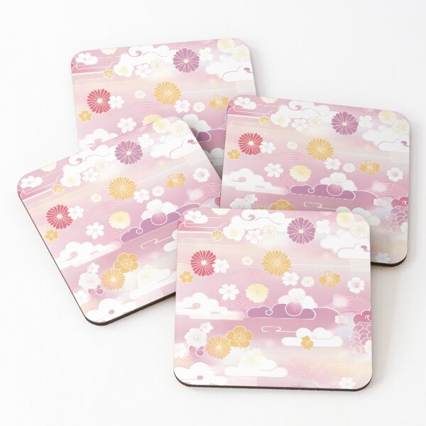 Item preview, Clouds and cherry blossoms - Soft and poetic pattern designed and sold by Fab-Haven.