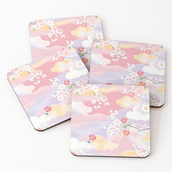 Item preview, Geometric Floral Clouds - Elegant Japanese Design designed and sold by Fab-Haven.