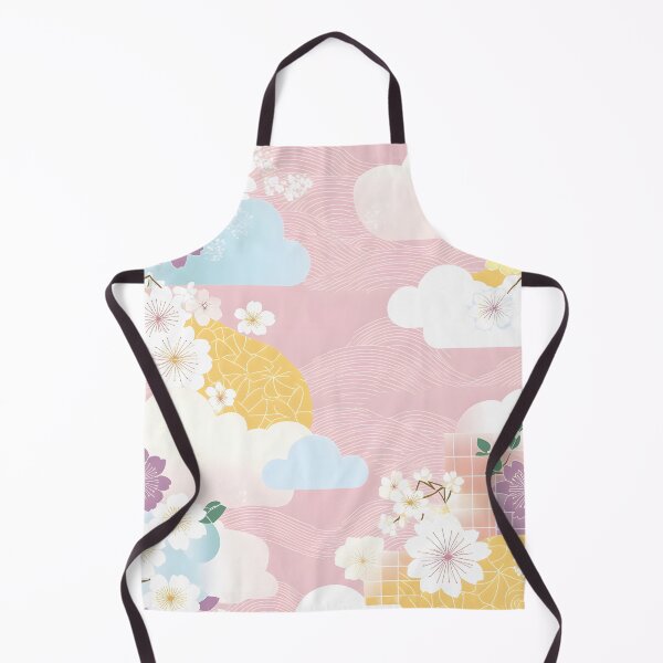 Item preview, Clouds and sakura flowers - Japanese floral art designed and sold by Fab-Haven.