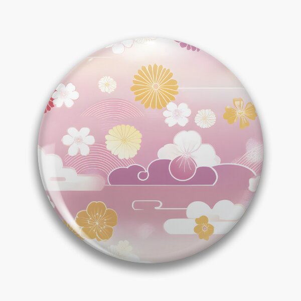 Item preview, Clouds and cherry blossoms - Soft and poetic pattern designed and sold by Fab-Haven.